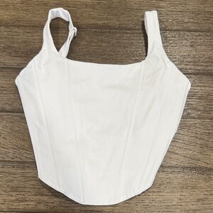 ReoRia White Crop Top for Women